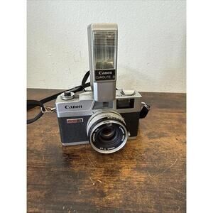 Canon Canonet QL17 G‑III Rangefinder — Works Great — Original Canon Flash JAPAN